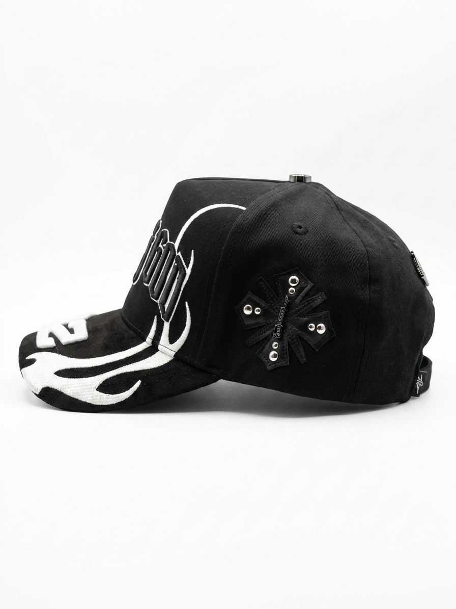 Gorra Báez x Shifu Son of God modelo 32 vista lateral derecha